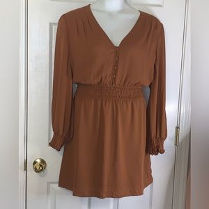 NWT - Beau Tilley x Bar III Long Sleeve V-Neck Dress